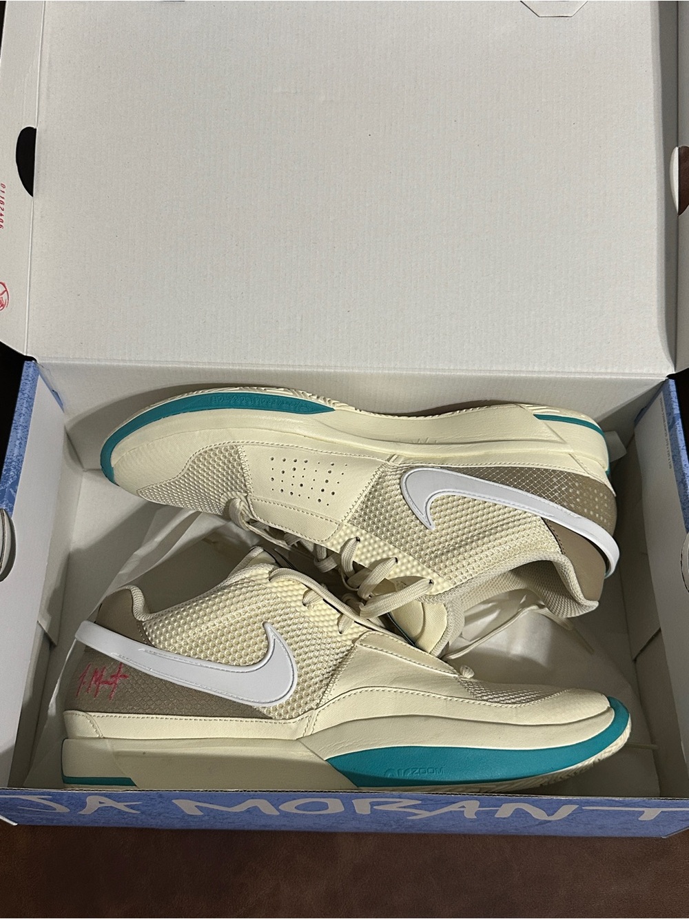 Nike Ja 1 Seasonal Coconut Milk Men’s 11 w/ Box
